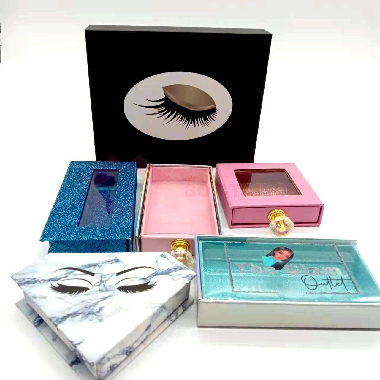 Custom Design False Eyelash Packaging Boxes